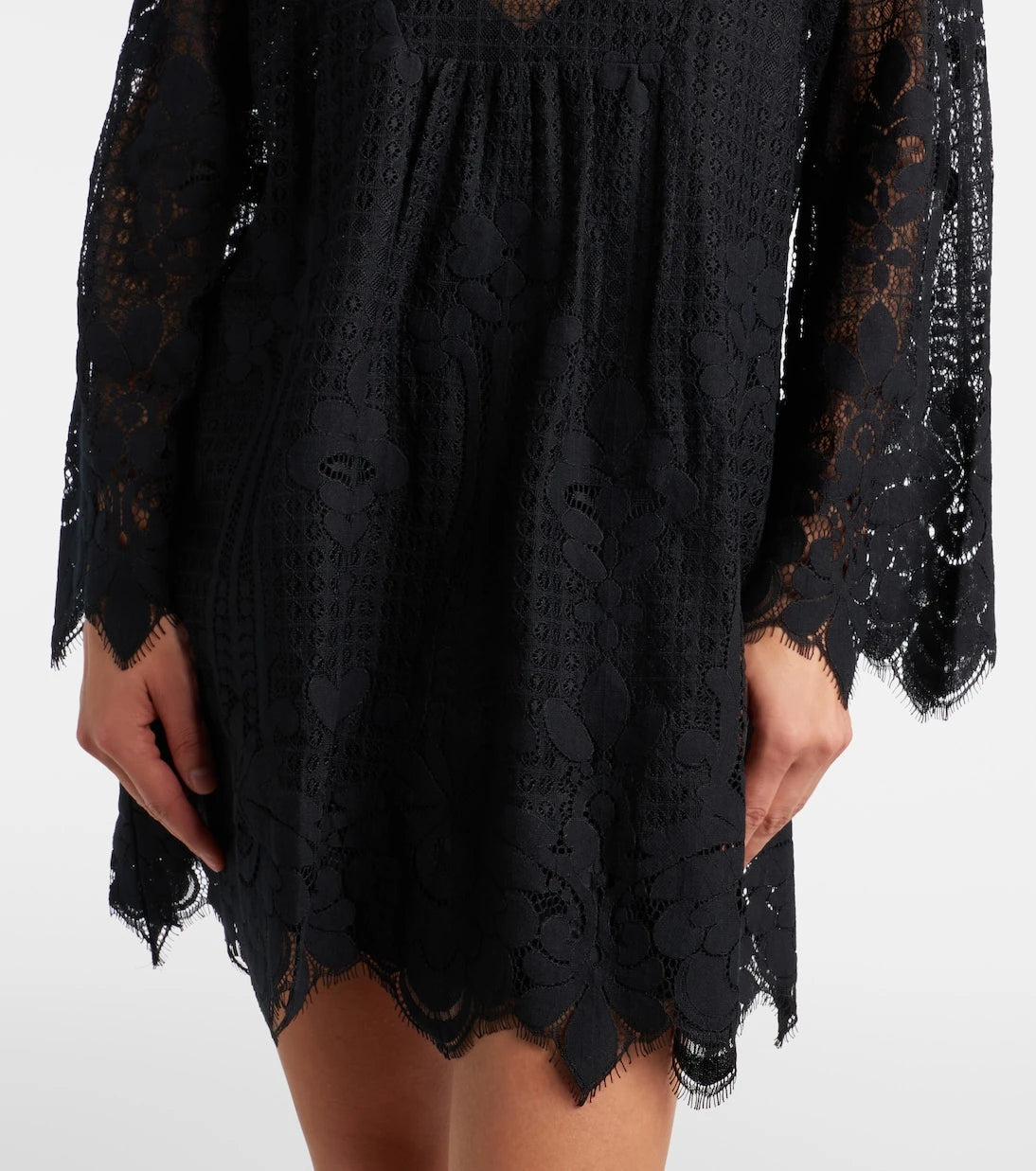 Melissa Odabash - Elizabeth cotton-blend lace minidress