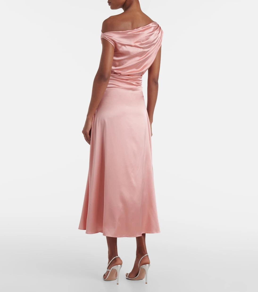 Staud - Elyse silk-blend midi dress