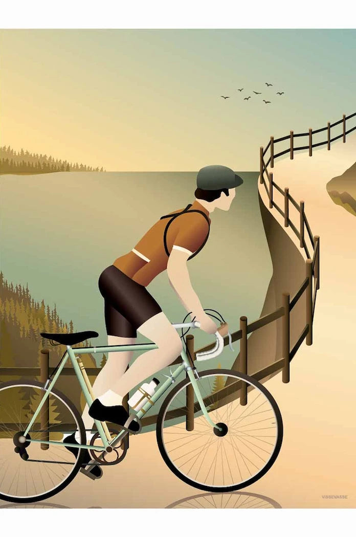 Vissevasse Постер Cycling The Hulls 50x70 cm
