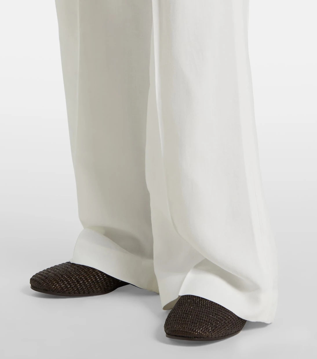 Brunello Cucinelli - Monili twill wide-leg pants