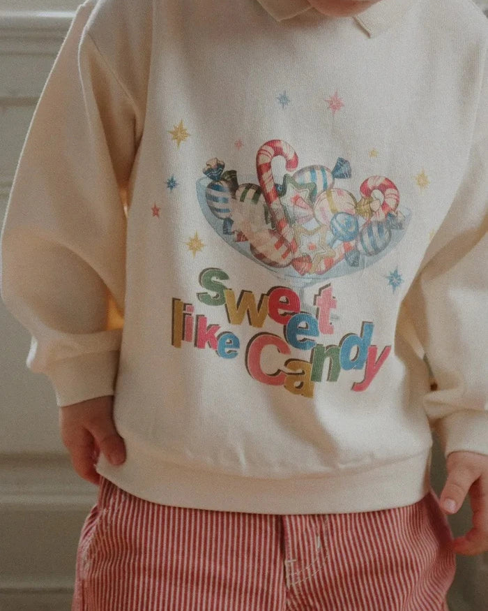 Детски памучен суичър Konges Sløjd SPOTTY LS POLO GOTS