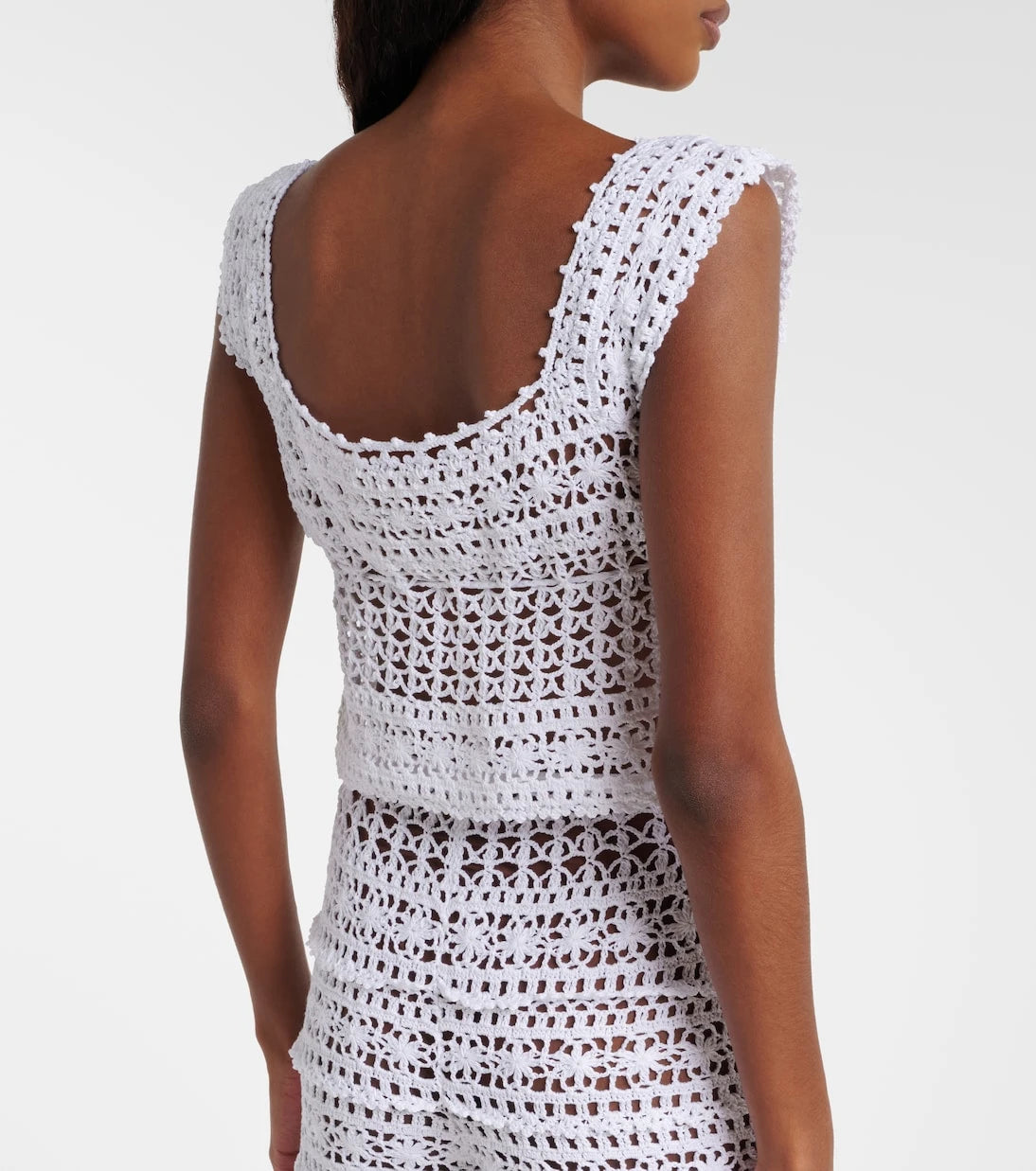 Anna Kosturova - Deauville crochet cotton crop top