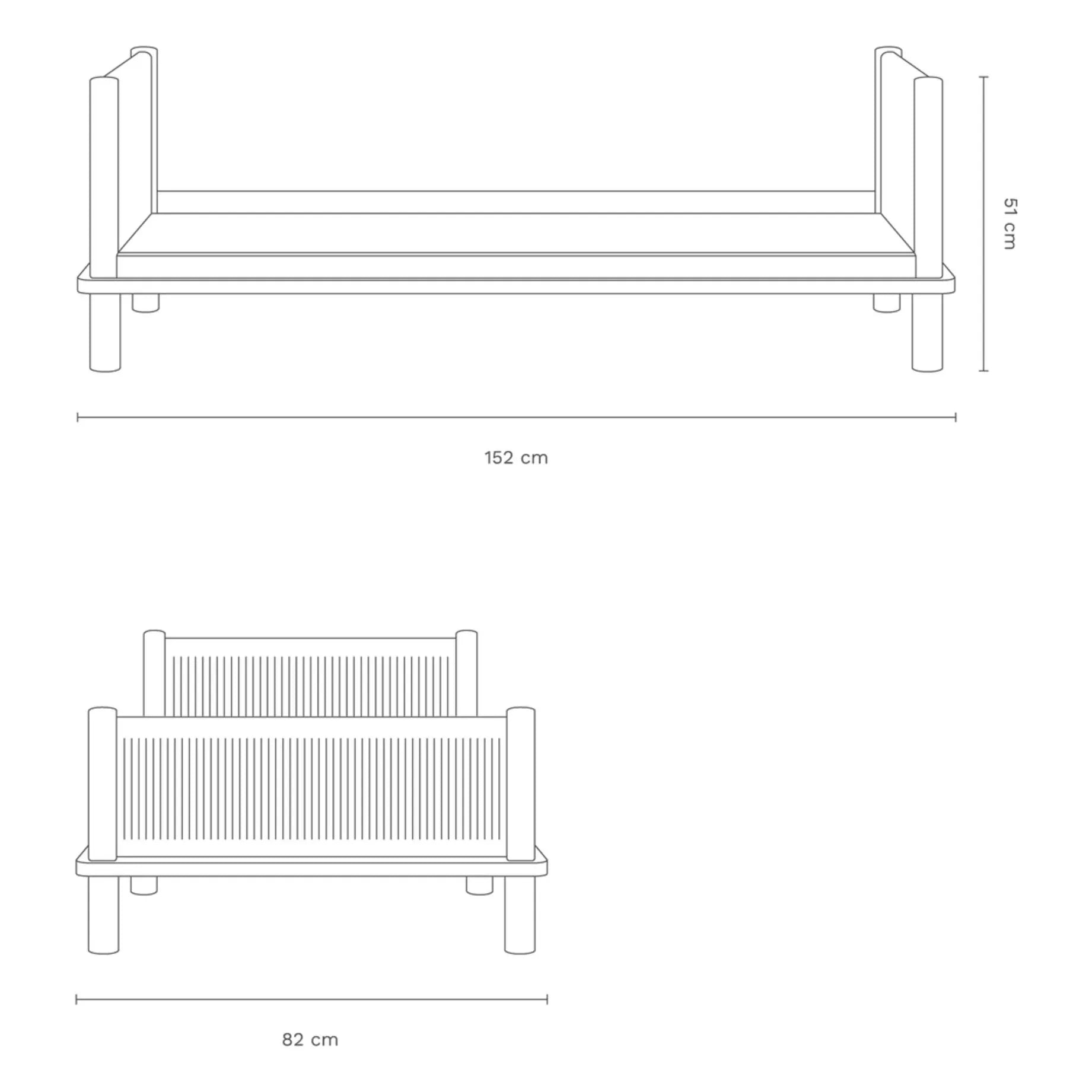 Nobodinoz - Latitude 70x140 evolving cot and junior bed extension | Oak