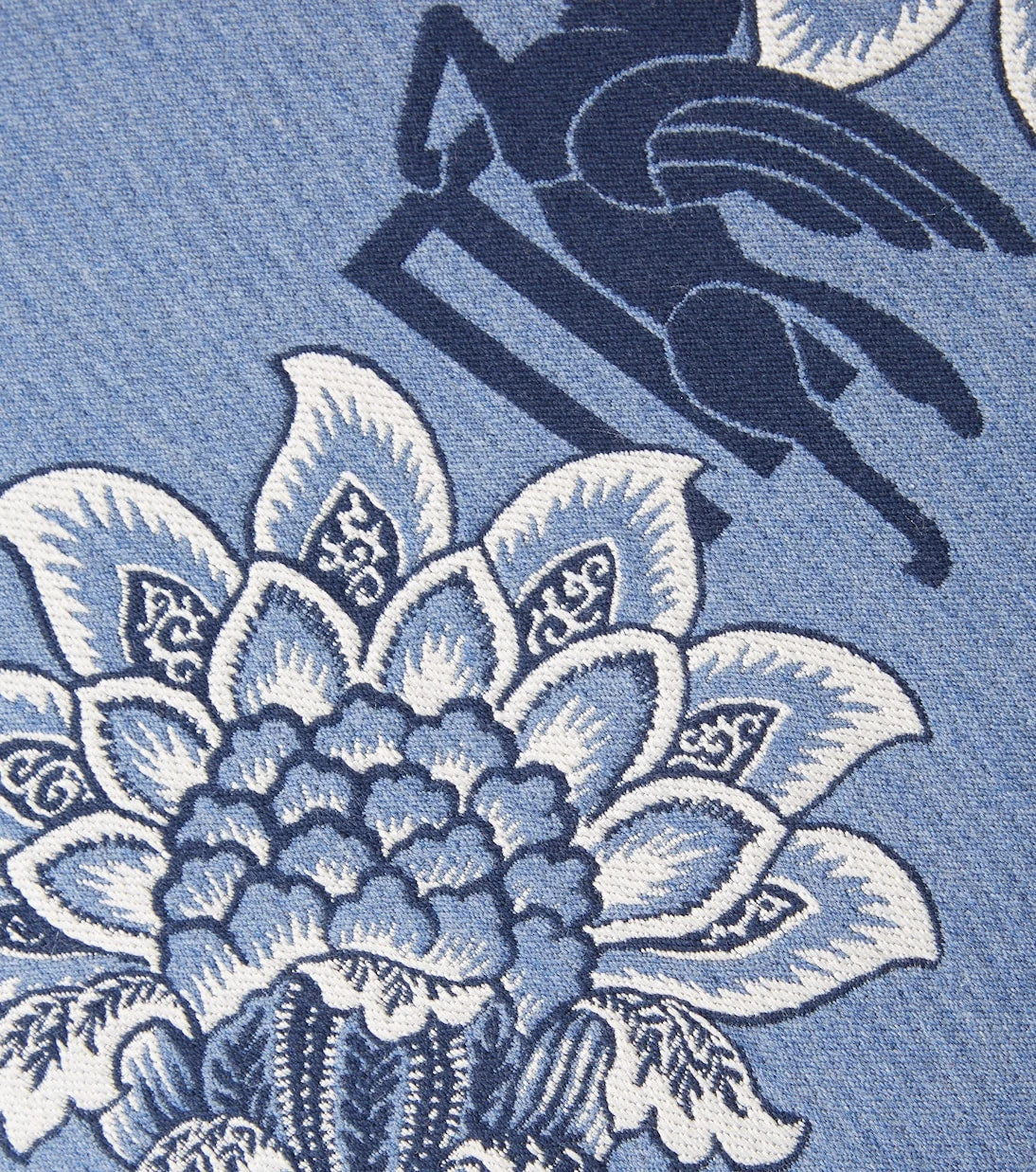 Etro - Bloom embroidered cotton-blend cushion