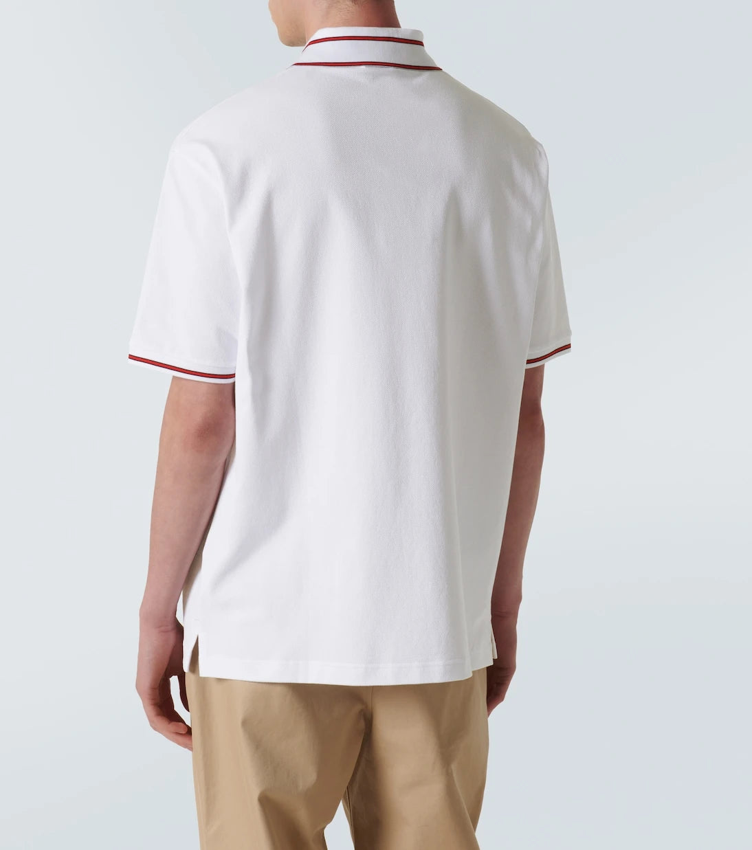 Gucci - Web cotton piqué polo shirt