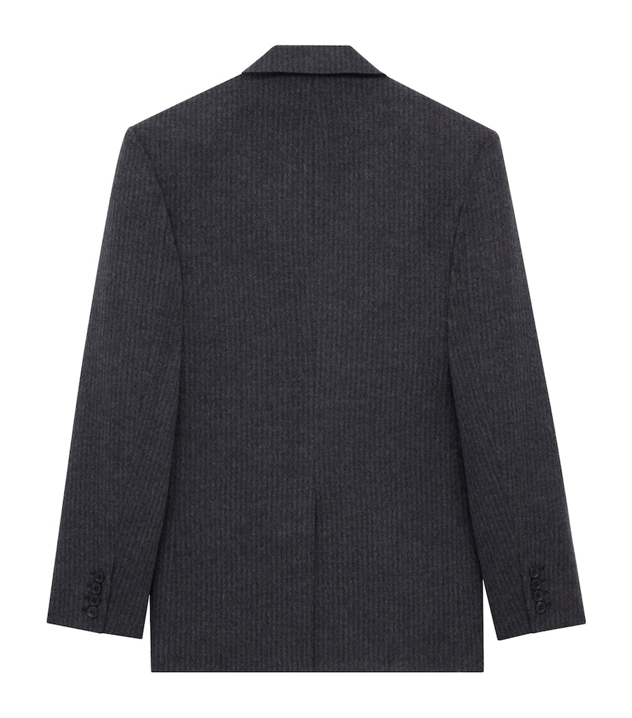 Saint Laurent Wool-Cashmere Single-Breasted Jacket