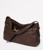 Brown Nappa Leather Aventure Shoulder Bag