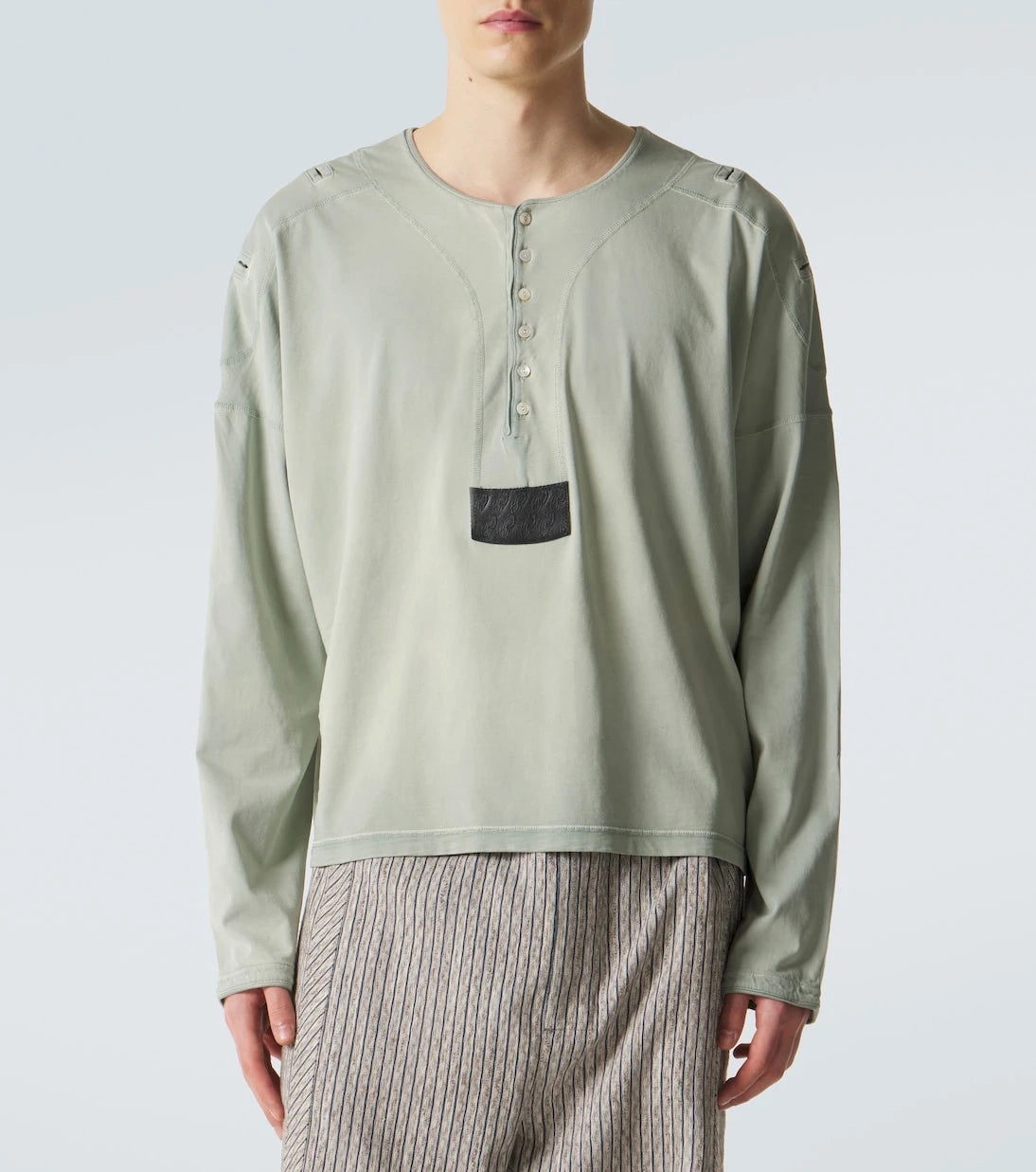 Kiko Kostadinov - Sargo cotton Henley shirt