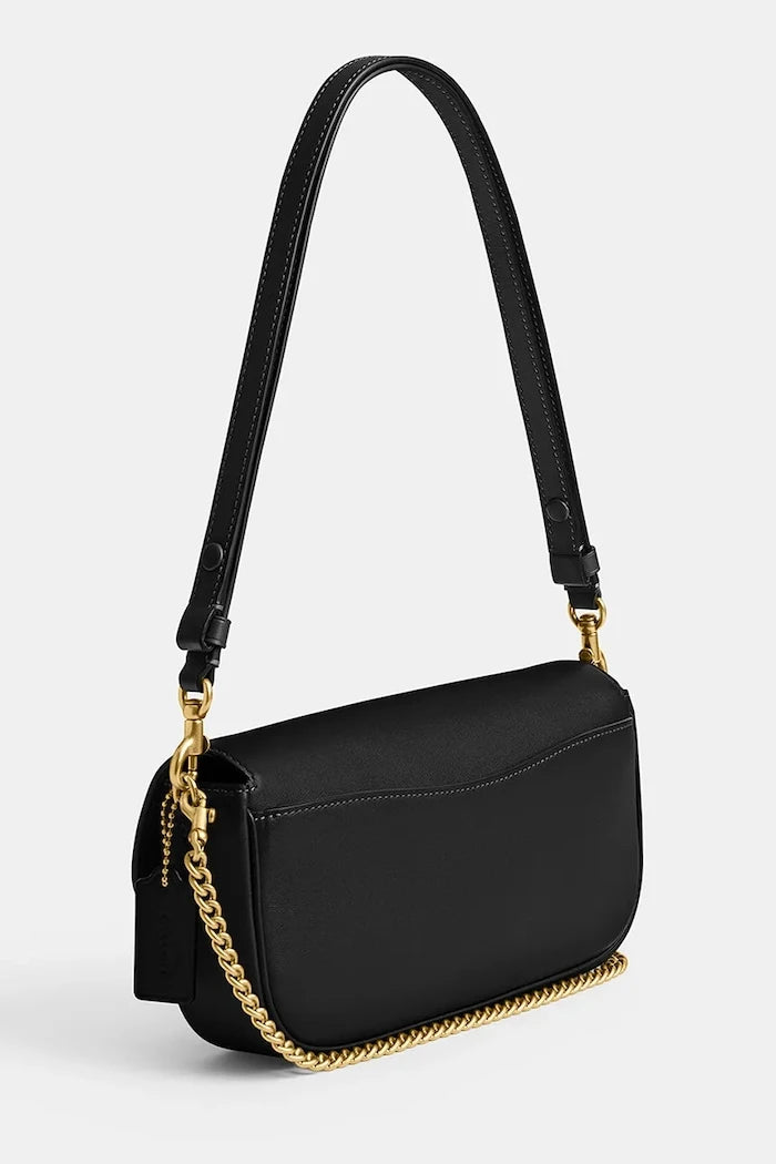 Deri çanta Coach Brook Flap Chain Bag