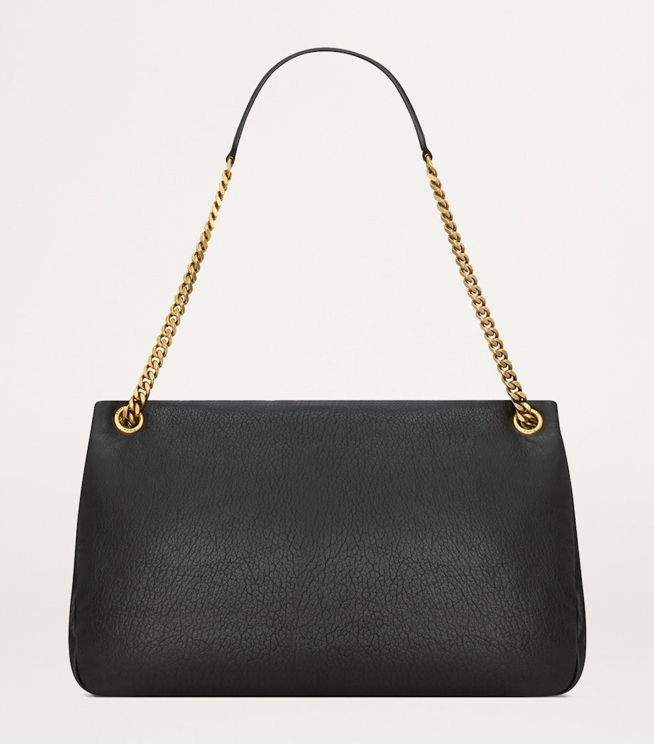 Saint Laurent Black Large Calypso Shoulder Bag