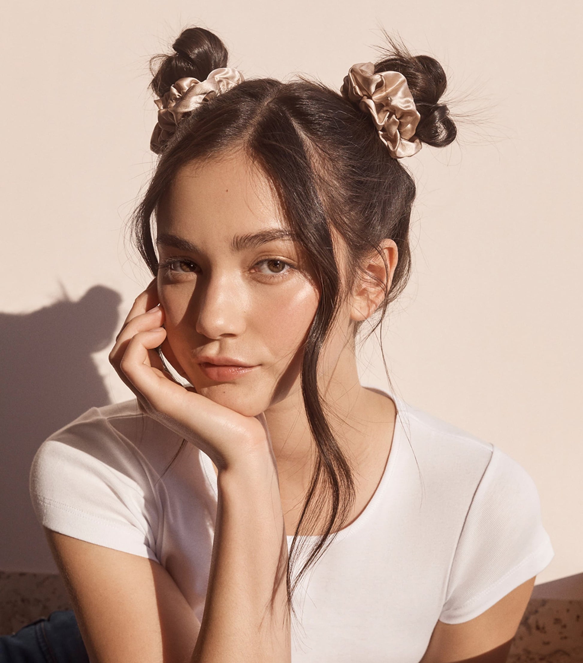 Pure Silk Scrunchies (Set of 3)