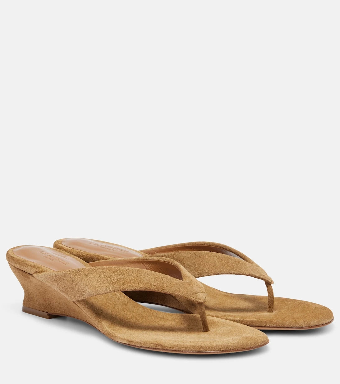 Le Monde Béryl - Micro Wedge 40 suede thong sandals