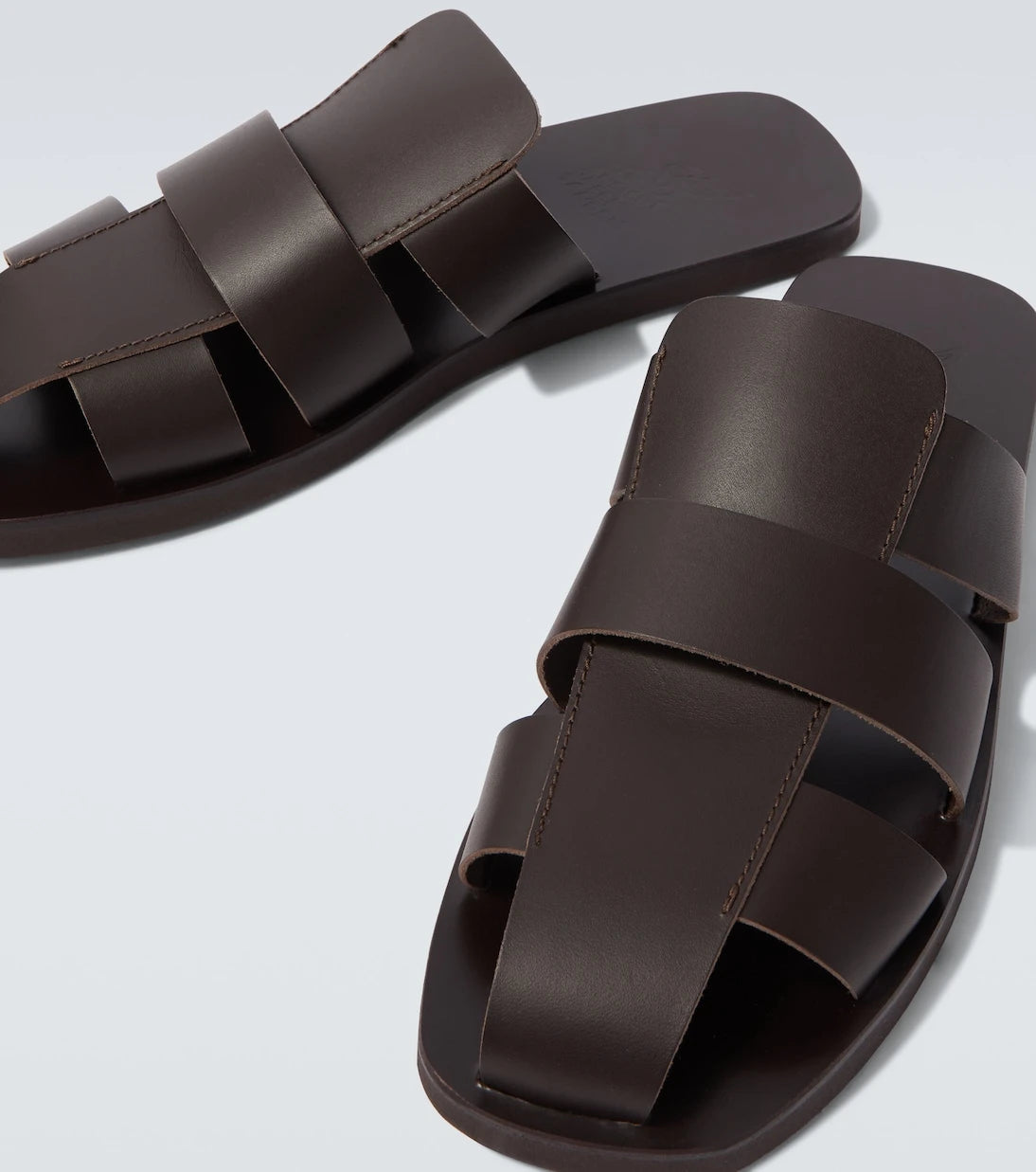 Ancient Greek Sandals - Andreas leather fisherman sandals