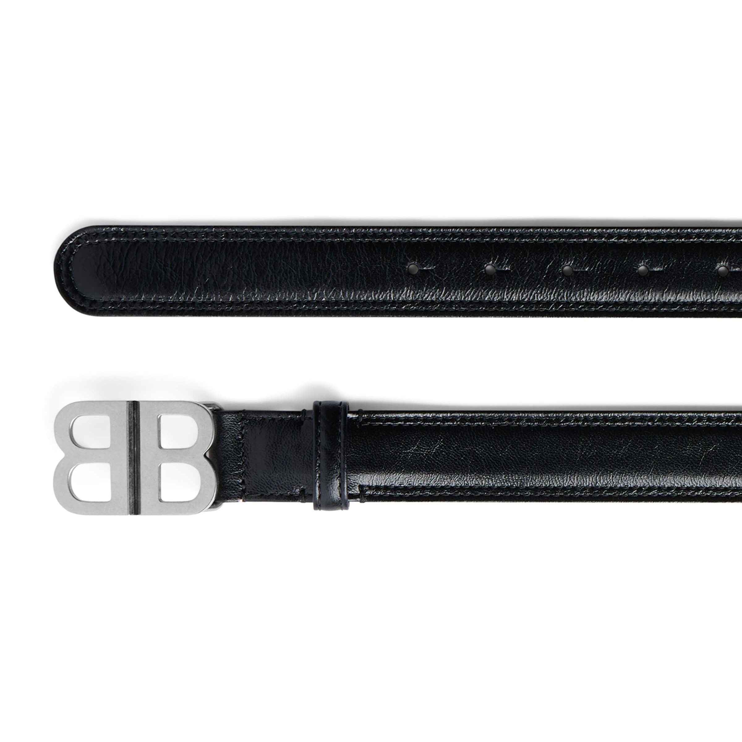 Black Leather BB Belt