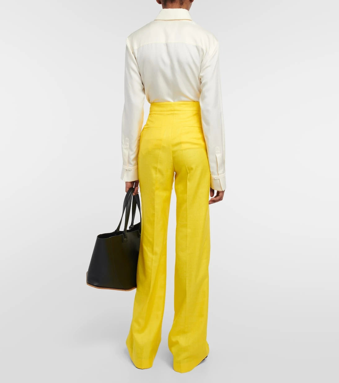 Gabriela Hearst - Straight wool, silk and linen pants