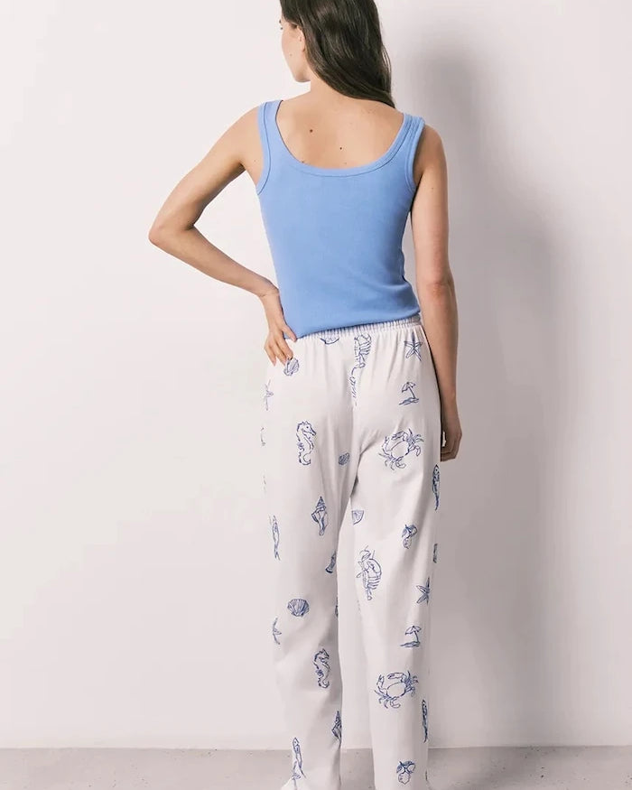 women'secret pamuklu elastanlı iki parçalı kadın pijama takımı