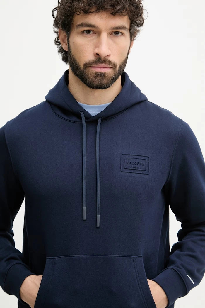 Lacoste суичър с качулка мъжки от памук