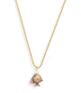 Emily P. Wheeler Yellow Gold and Mixed Gemstone Rainbow Fish Necklace