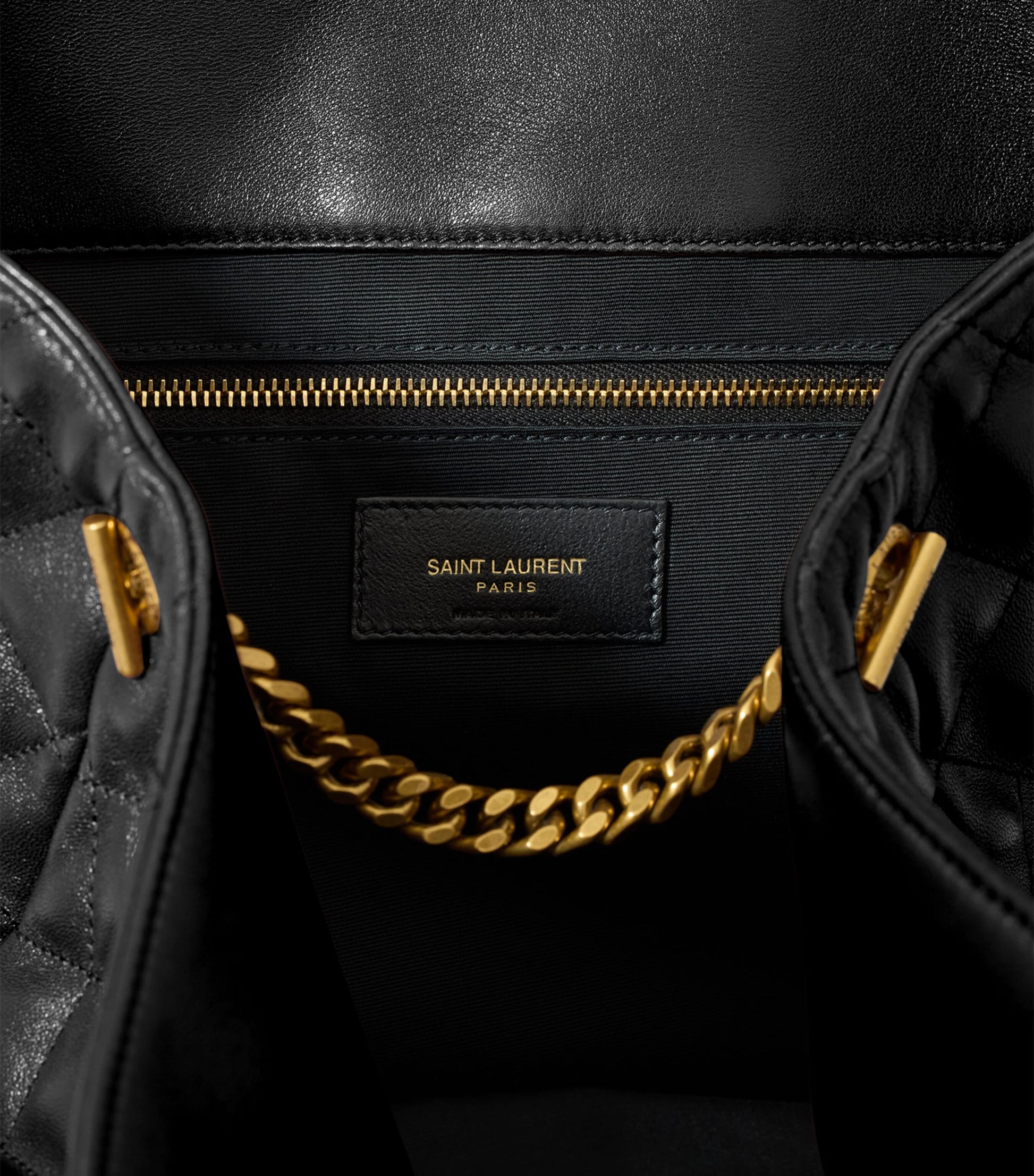 Saint Laurent Black Medium Icare Quilted Tote Bag