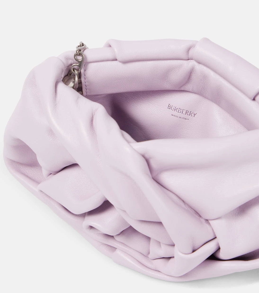 Burberry - Rose leather clutch
