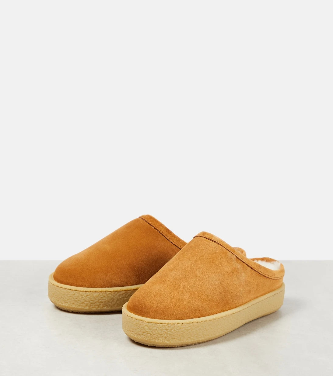 Isabel Marant - Fozee shearling-lined suede slippers