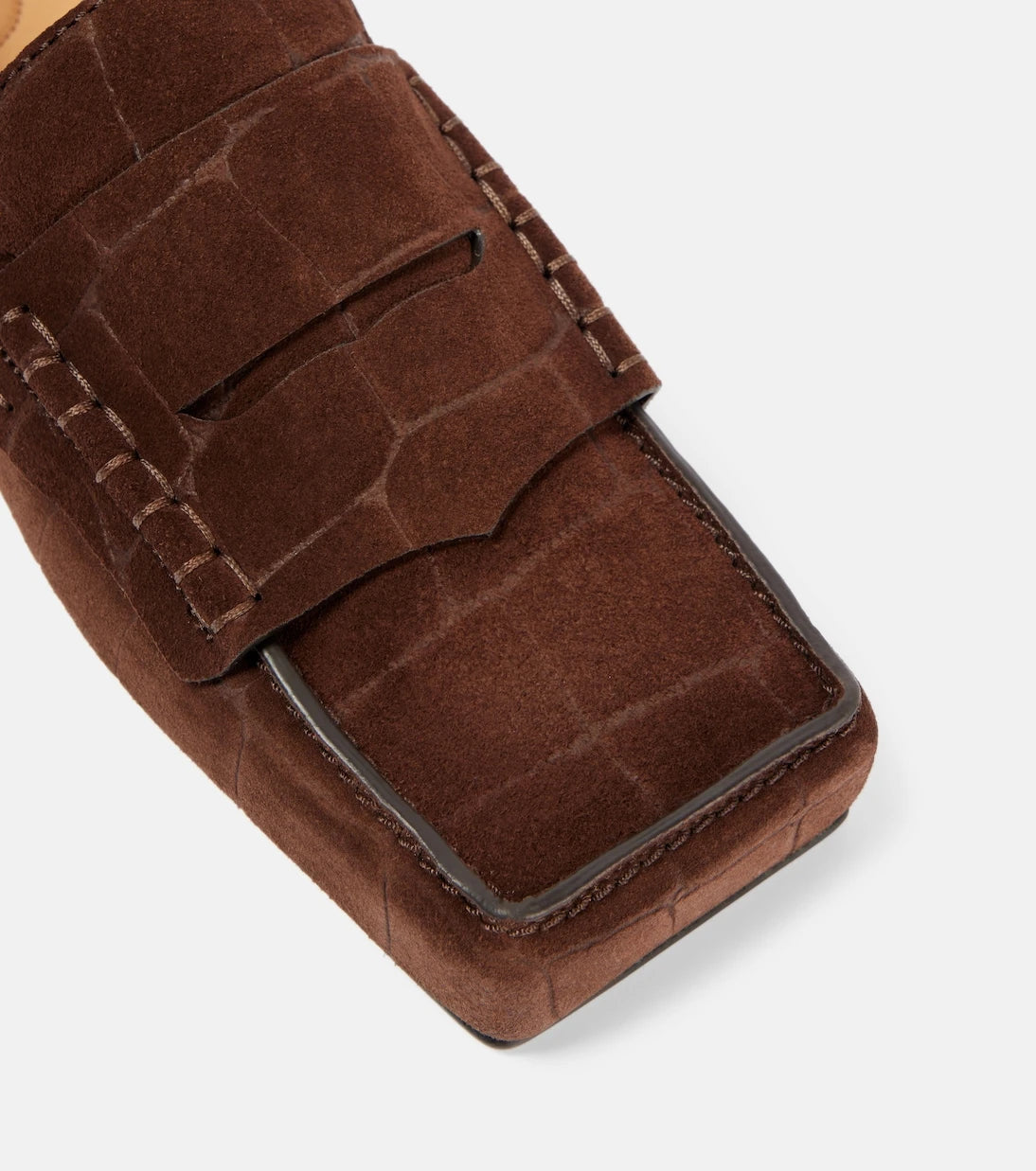 Jacquemus - Carré leather penny loafers