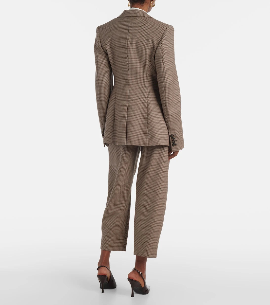 Stella McCartney - Checked virgin wool blazer