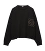 LOEWE Black Anagram Pocket Sweater