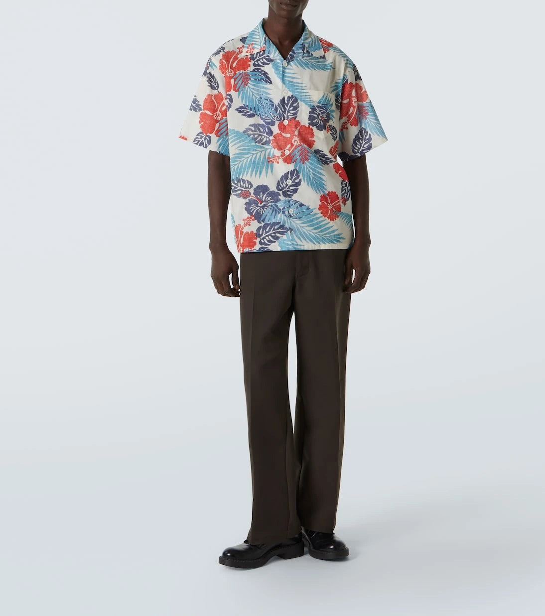 Prada - Printed cotton bowling shirt