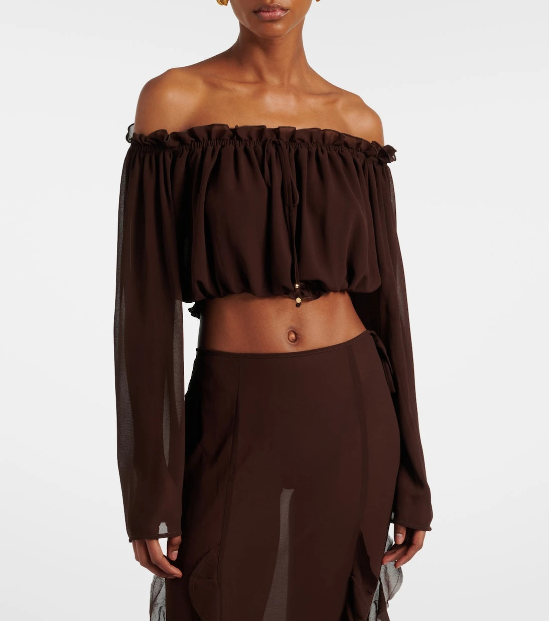 Bananhot - Ora off-shoulder crop top