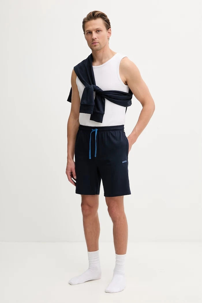 BOSS erkek pamuklu elastanlı ev tipi kısa şort Mix&Match Short CW