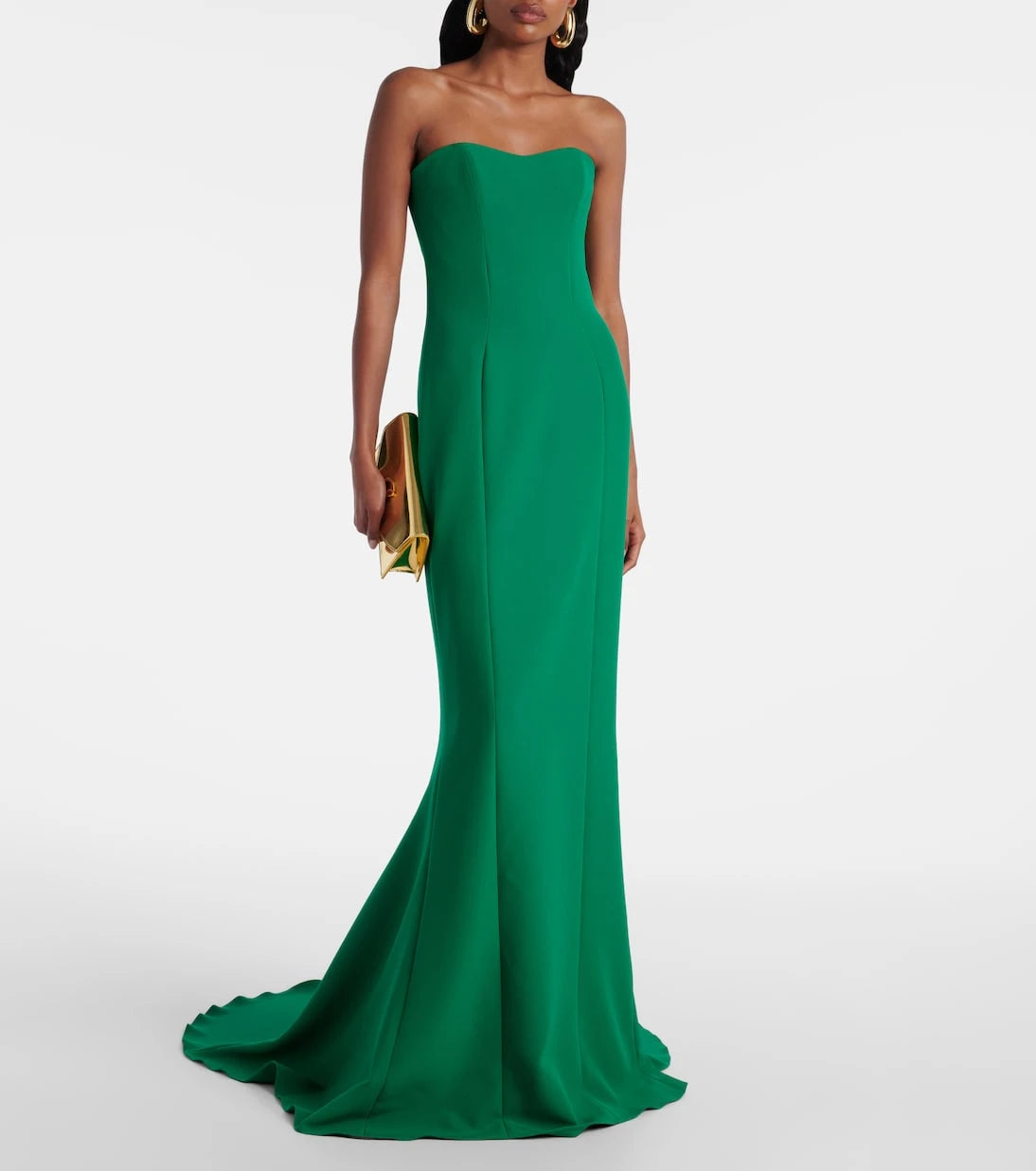 Safiyaa - Angelina strapless crêpe gown