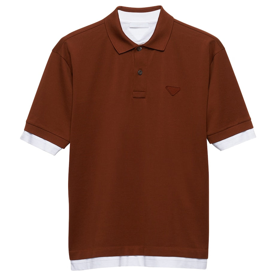 Prada Cotton Layered Polo Shirt