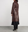 MAX&Co. Brown Leather Trench Coat