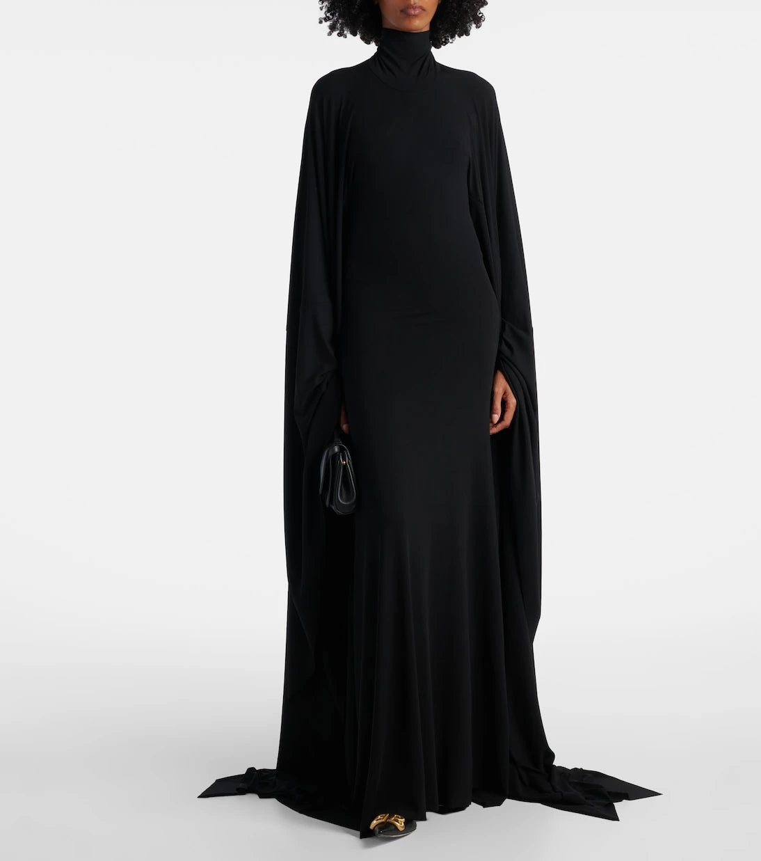 Balenciaga - Caped jersey gown