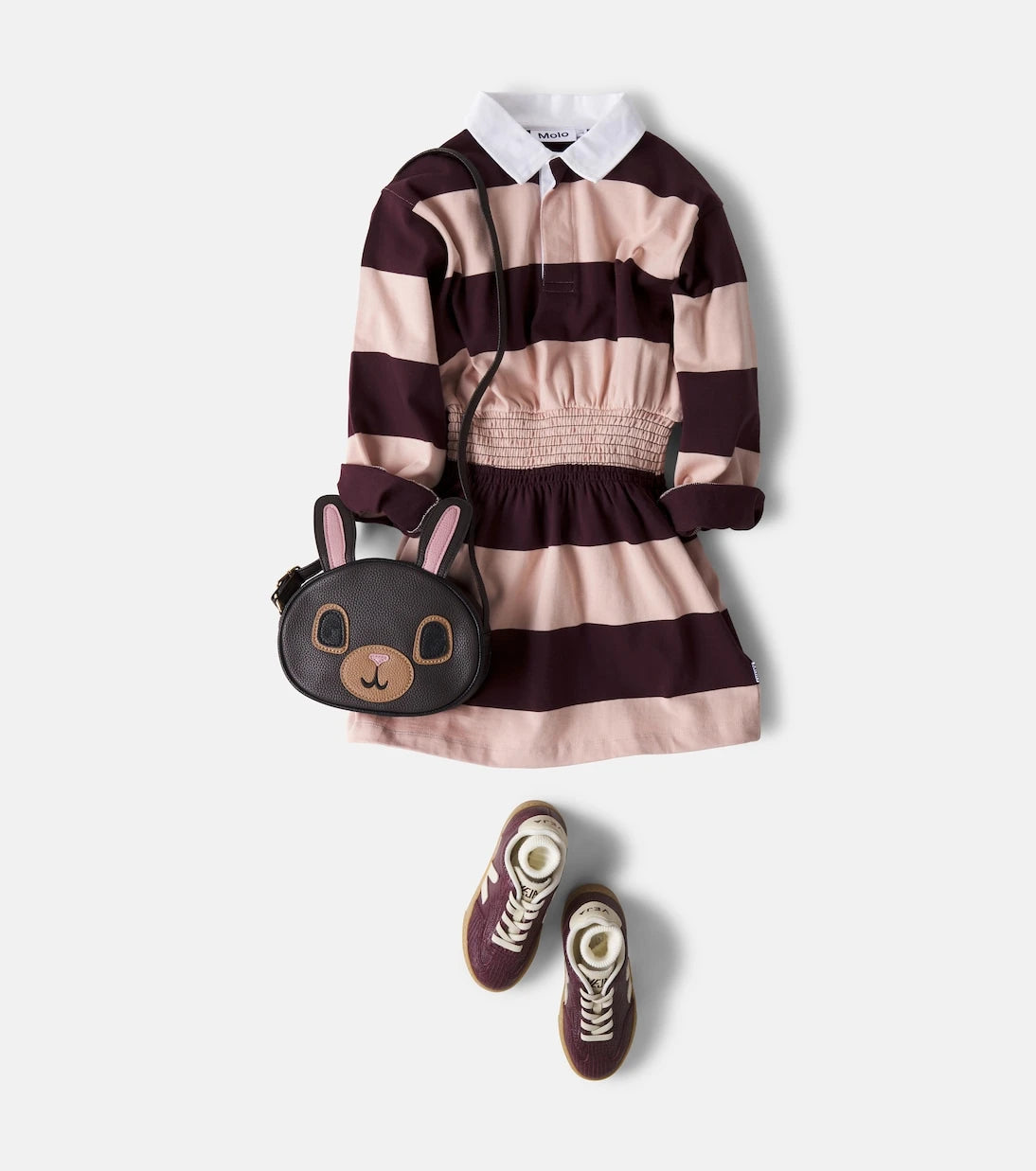Molo - Carlott striped polo dress