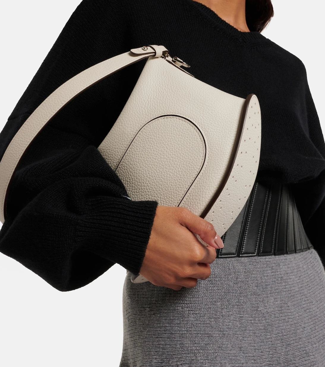 Delvaux - Pin Swing Medium leather shoulder bag