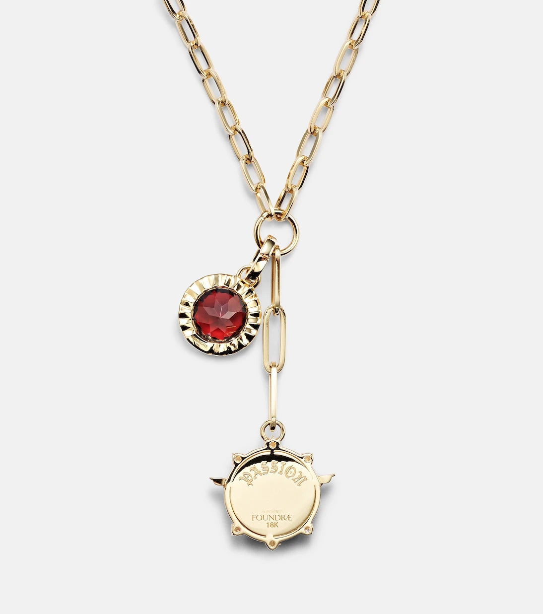 FoundRae - Vivacity & Internal Compass 18kt gold necklace with diamonds