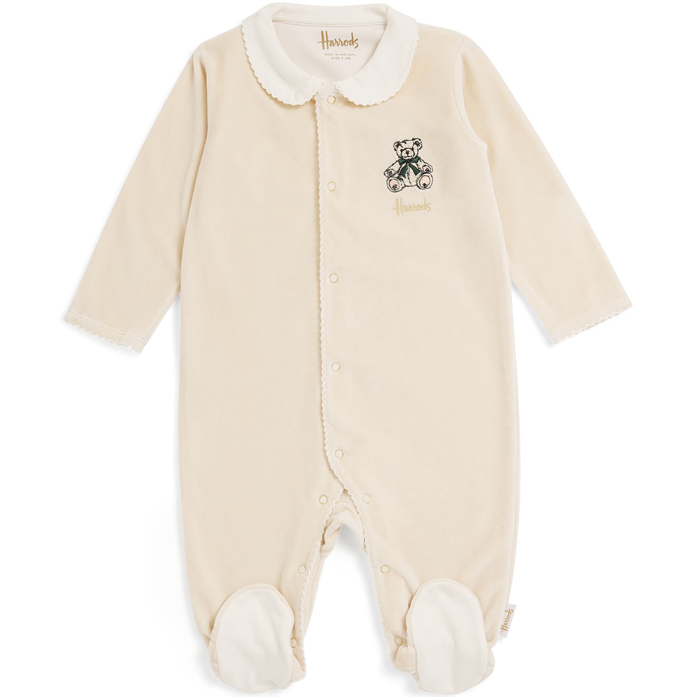 Velour Henry Bear All-in-One (0-18 Months)