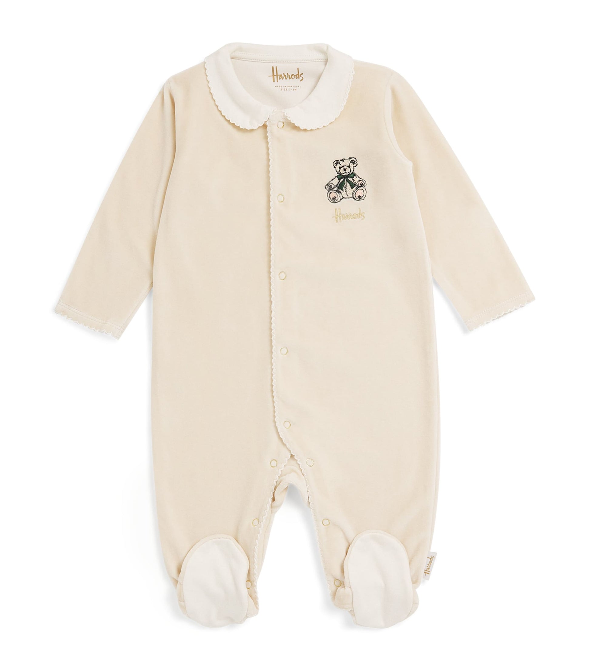 Velour Henry Bear All-in-One (0-18 Months)