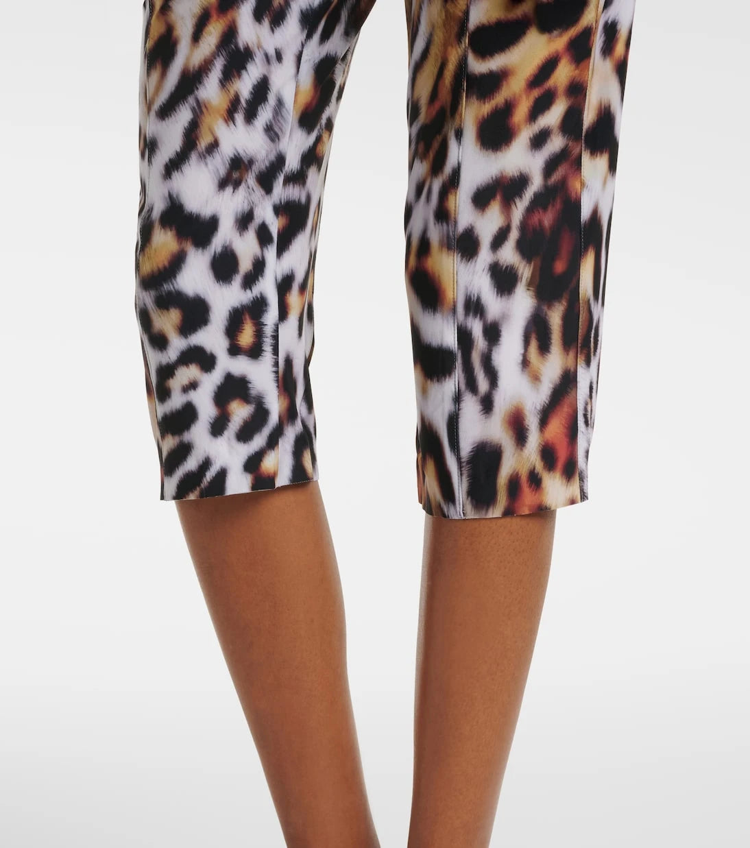 Norma Kamali - Leopard print capri pants