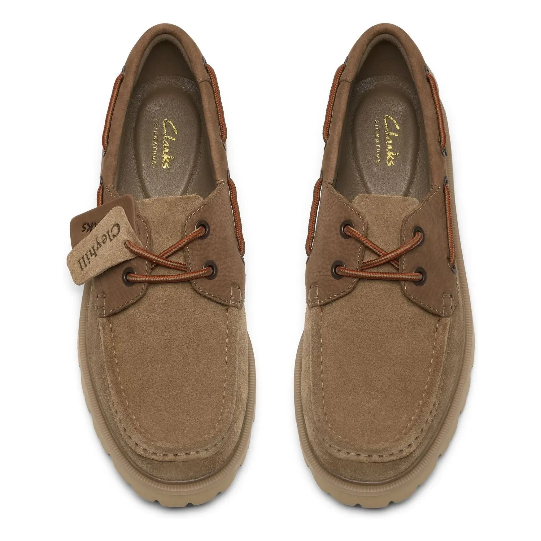 Clarks - Cleyhill Boat Shoes | Dark Beige