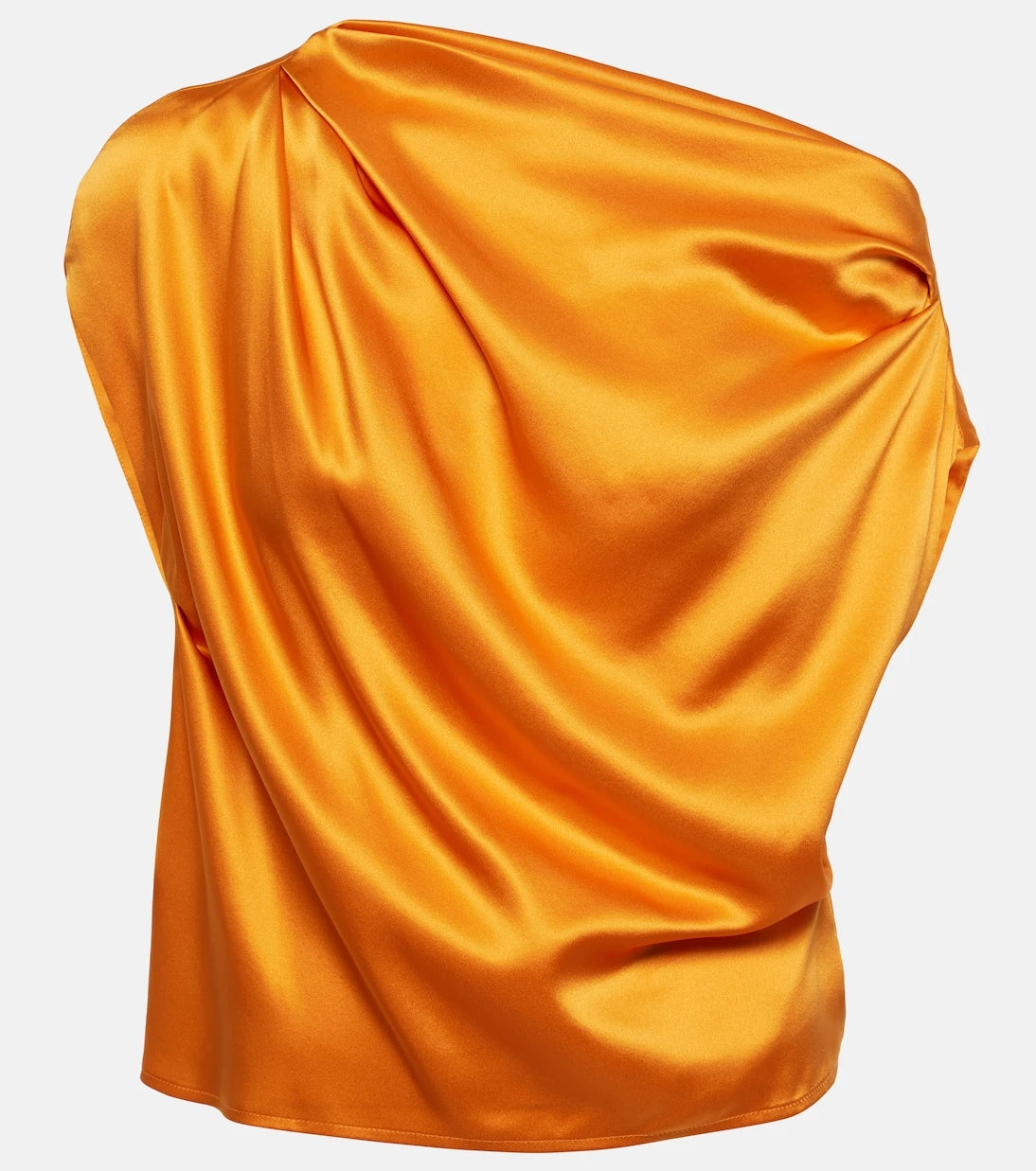 The Sei - Draped one-shoulder silk top