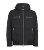Moose Knuckles Black Down Cloud Bomber Puffer Jacket
