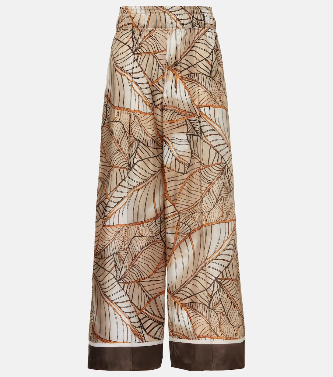 Brunello Cucinelli - Printed silk wide-leg pants