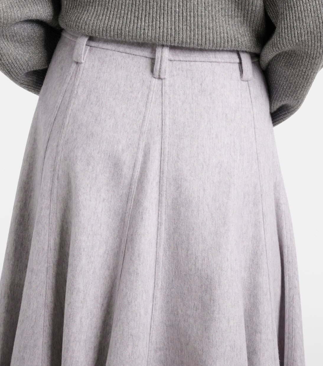 Brunello Cucinelli - Virgin wool midi skirt