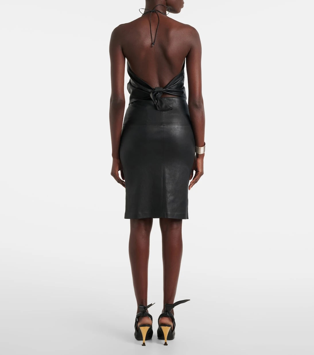 Stouls - Rosie halterneck leather top