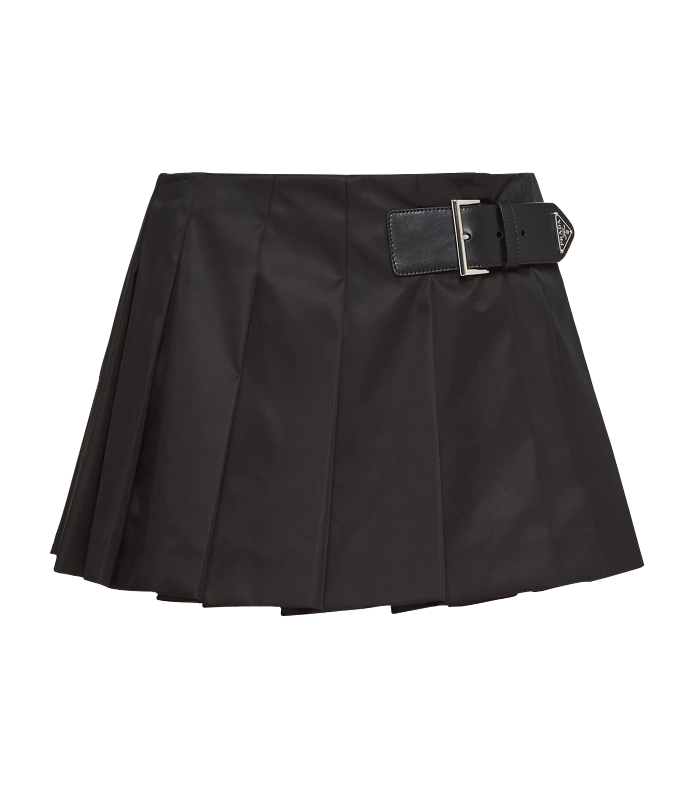 Prada Black Re-Nylon Pleated Mini Skirt