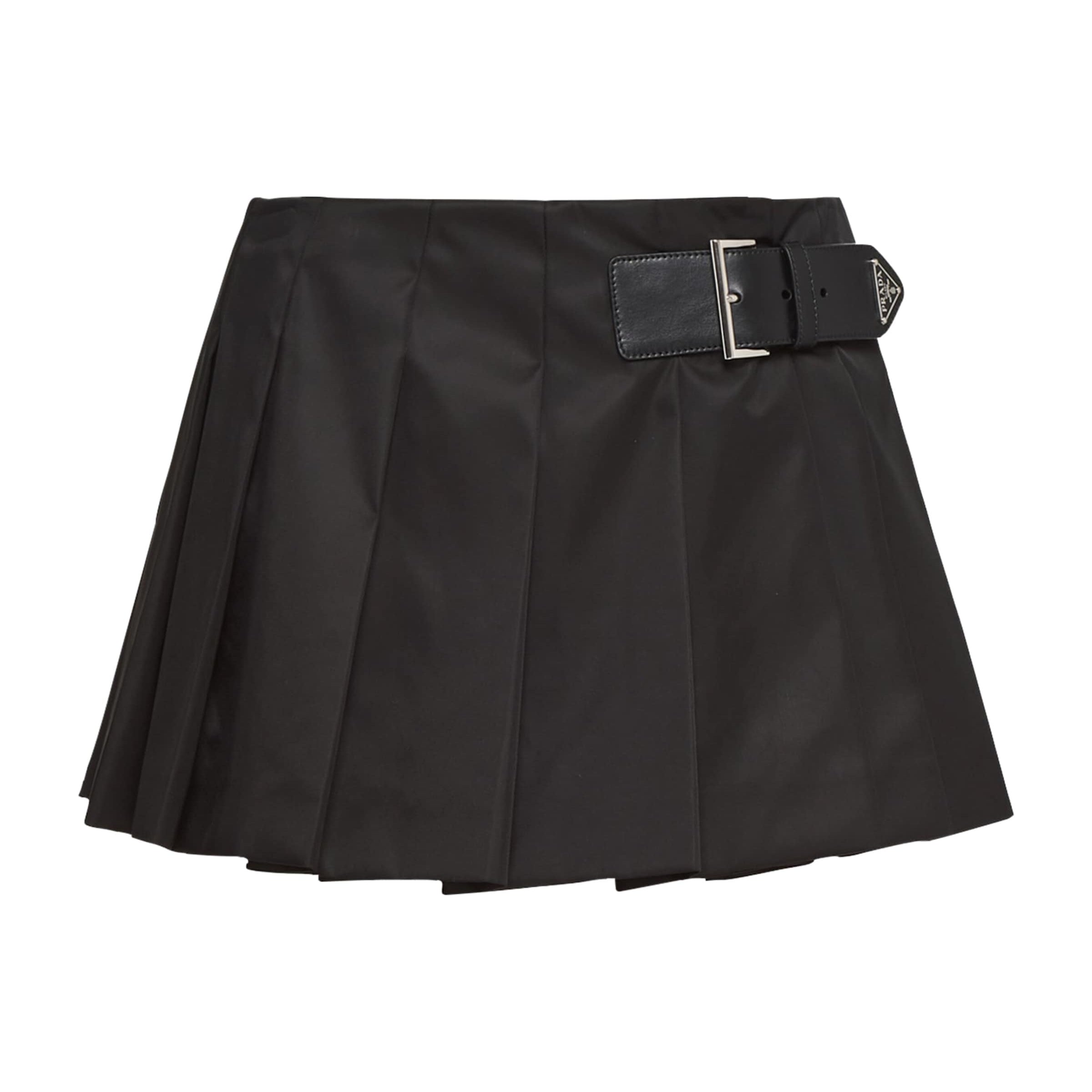 Re-Nylon Pleated Mini Skirt
