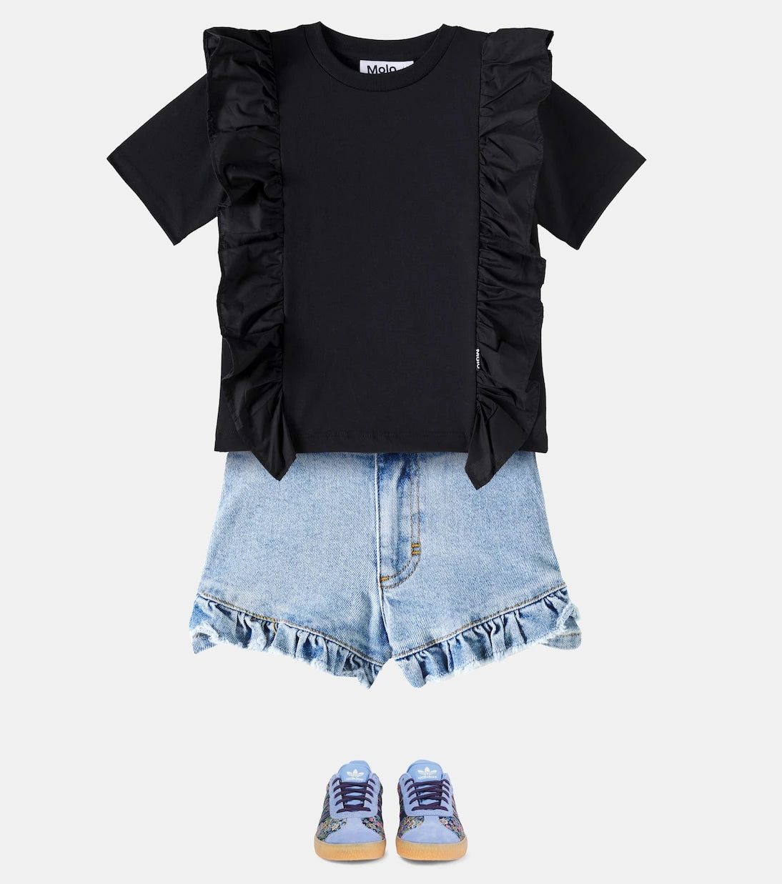 Molo - Riva ruffled cotton blouse